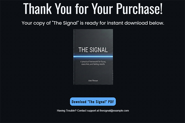 Simplicity Pages Template 9 Thank You